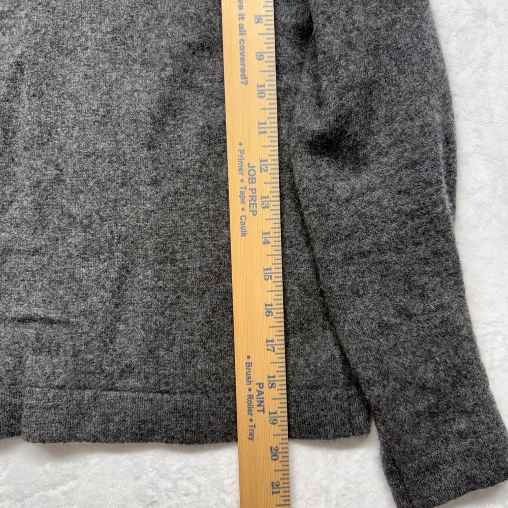 Pendleton 100% Cashmere Sweater S Gray Womens V Neck Quiet Luxury Pullover - Picture 7 of 8